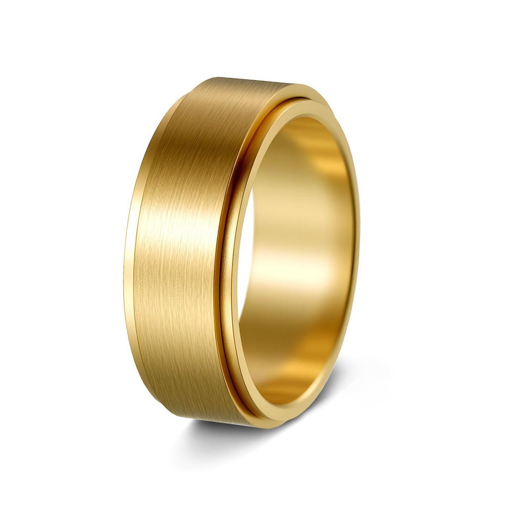 Drehbarer 6/8mm Titanstahl Herren Outdoor Partnerring