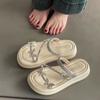 Butterfly Flash Flat Slippers Women's Wear New Fashion Casual Versatile Not Tired Feet Light Word Sandals