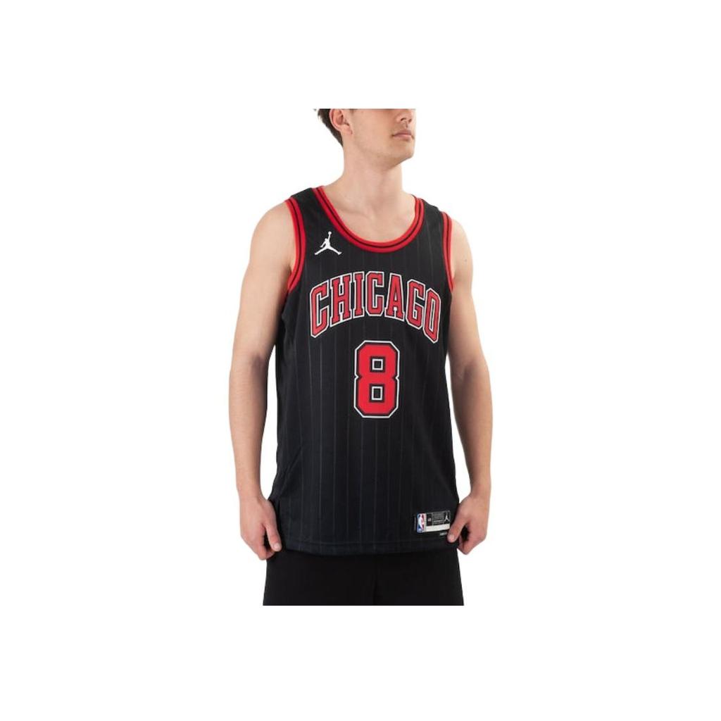 Jordan NBA Atmungsaktives Basketball Tank Top Fan Edition 22-23 Chicago Bulls LaVine Nr.. 8 Herren Tops Schwarz DO9521-012