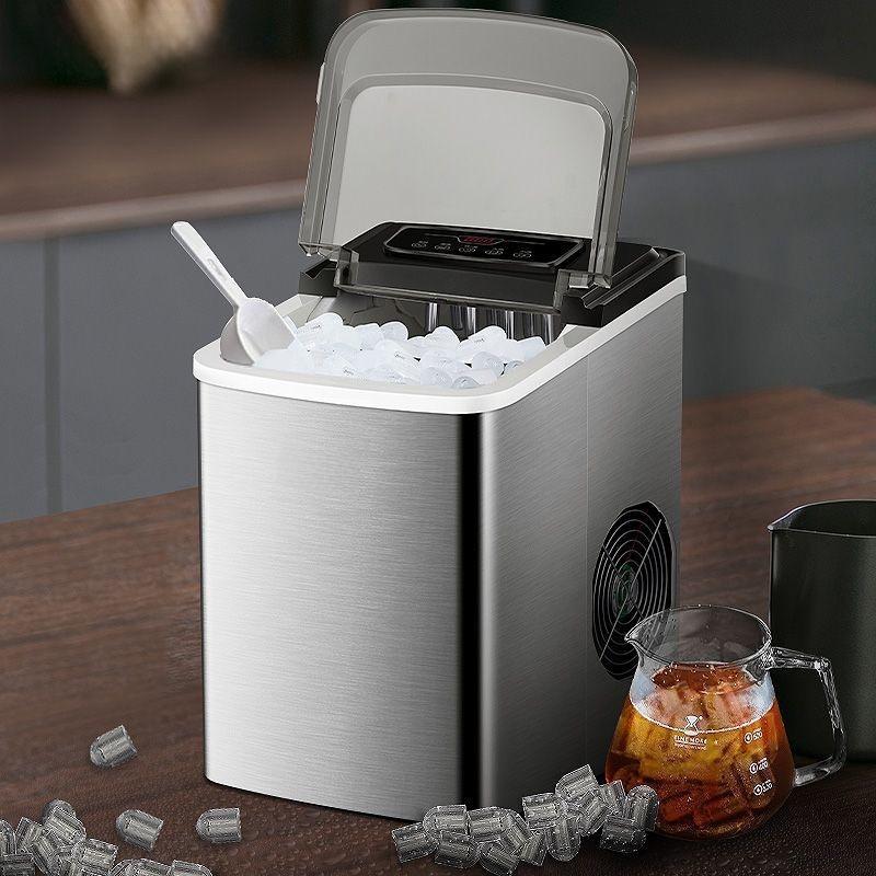 Compact 15kg Automatic Ice Maker for Dorms & Outdoor Use - Energy Efficient