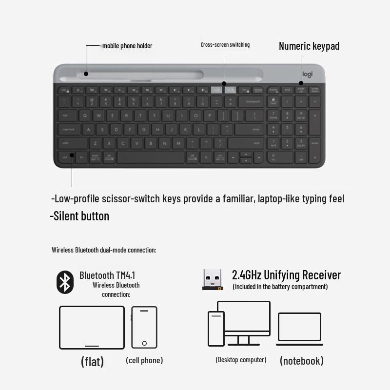 Logitech K580 Multi-Device Wireless Keyboard