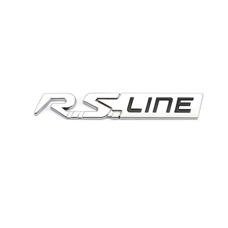 3D Metal GT RS LINE Rear Boot Side Emblem Sticker Decals for Logan Clio Megane 2 3 4 Captur Twingo Duster Kadjar