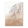 Boho Abstract Leaf & Landscape Canvas Wall Art, Oil Painting Poster for Bedroom Living Room Home Interior Decor
