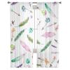 Watercolor Feather Arrow Modern Tulle Curtains For Living Room Bedroom Home Kitchen Window Sheer Curtains