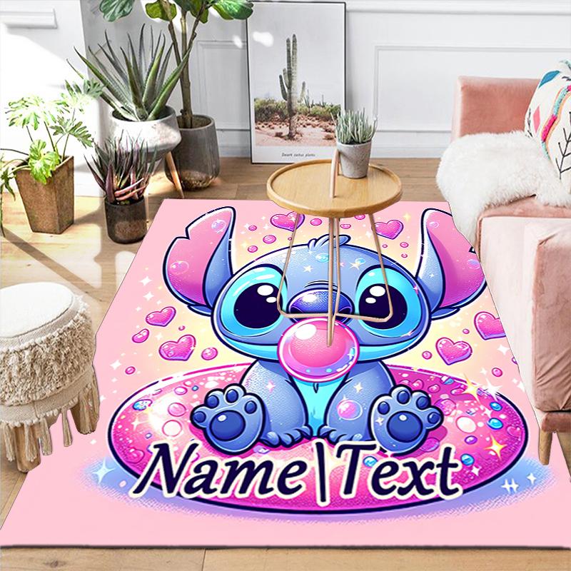 Custom 1Pc Lilo Stitch Adventure Rug Office Carpet Indoor Outdoor Entrance Doormat Nonslip Soft And Comfortable Living Room D916300