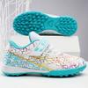 Children's Football Shoes Boys and Girls Velcro Primary School Students Broken Diced Training Shoes