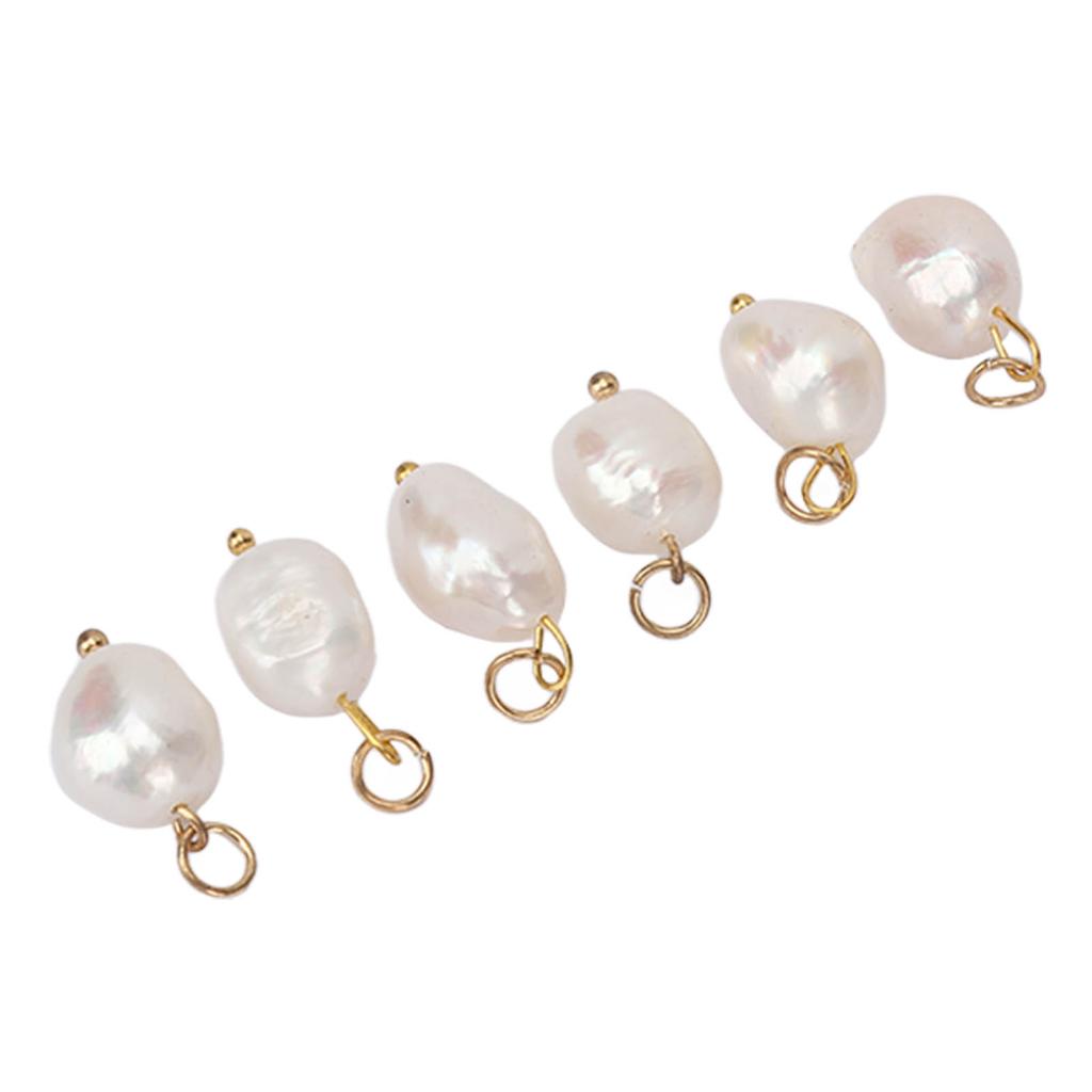 6 szt. Barokowa zawieszka z perłą Perły hodowlane słodkowodne do kolczyków Naszyjnik Wiszący Brelok do robienia DIY Duży rozmiar