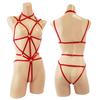 Bondage Cosplay Open Bust Hole Restraint Restraint One Size Fits [Black Omen] (6129-41-Red, Most) Br762-f-6129-41-rd