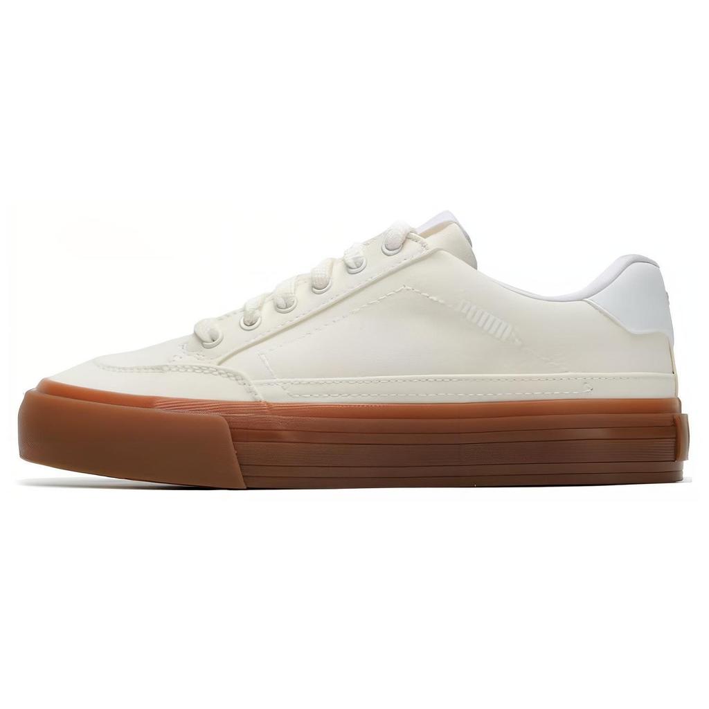 Puma Court Classic Series Durable Low-Top Sneakers Unisex Sneakers White 395020-16