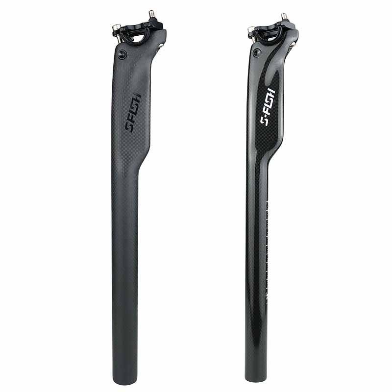 Carbon Fiber Aero Bicycle Seatpost With 20 Rearward Offset 3K Weave Mountain Road Bikes