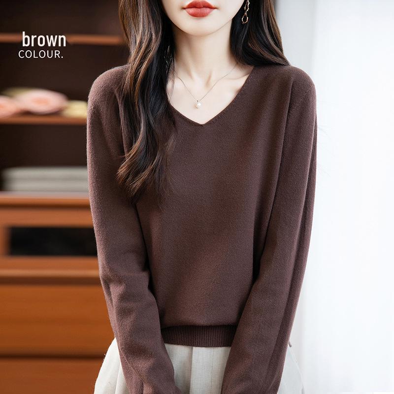 V-Neck Soft Knit Layered Sweater - Spring & Autumn Style
