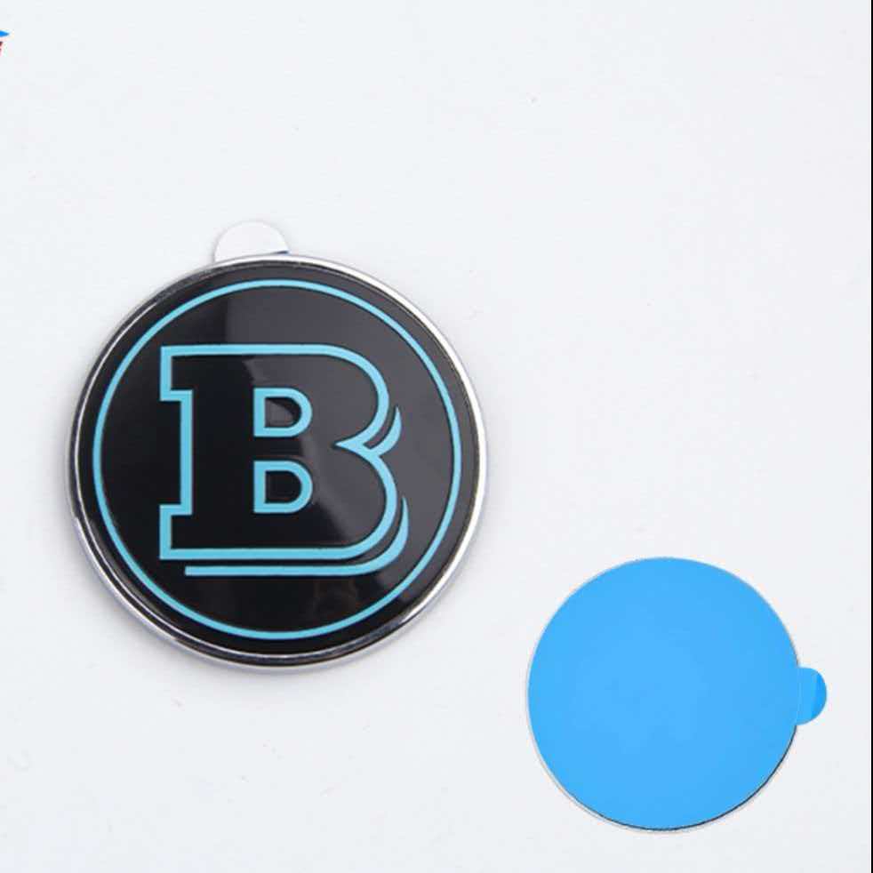 1PCS 56mm Brabus Emblem For Brabus A B C E S Vito V GLE GLS G CLASS Engine Hood Logo Rear Trunk Emblecm Modification Accessories