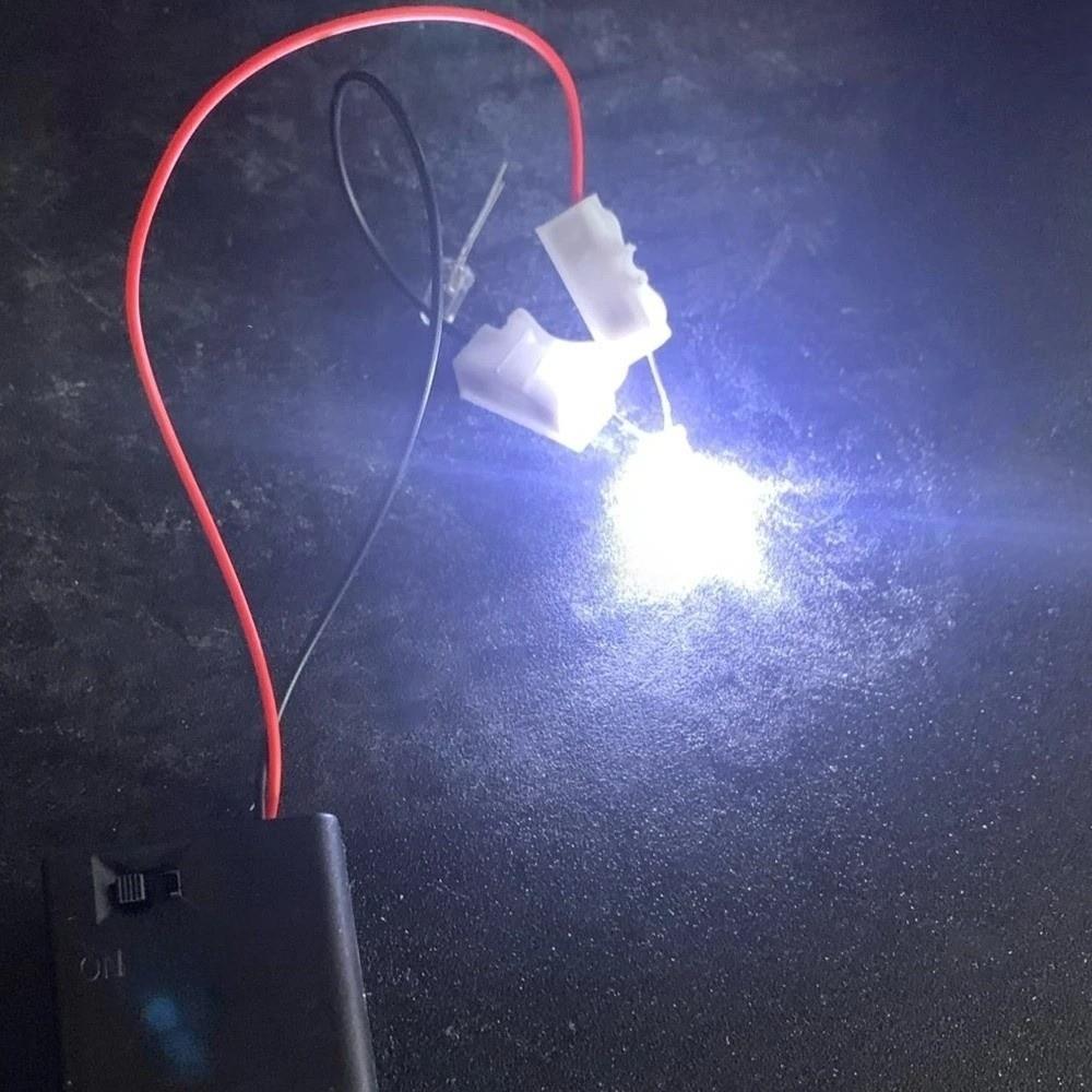 100Pcs Ultra Bright Flat Top LED Diodes Flat Top Light Emitting Bulbs  Advertising Lamps
