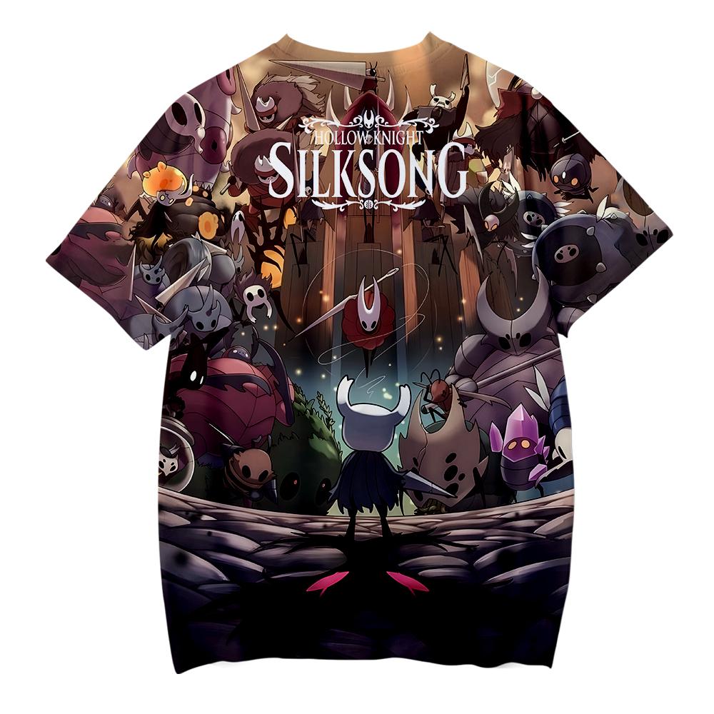Fashion Hollow Knight Silksong Cartoon T Shirts for Women Men Summer Clothing Fitness O Neck Man Hollow Knight T-shirt Oversized Men T-shirts Tops
