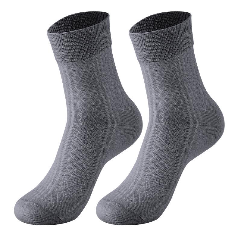 Herren Mid-Calf Sportsocken aus Bambusfaser - Antibakteriell, Atmungsaktiv, Geruchsresistent, Schweißabsorbierend, Langlebig.