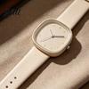 Simple Wristwatch Square Student Watch Minimalist Analog Quartz Faux Trendy