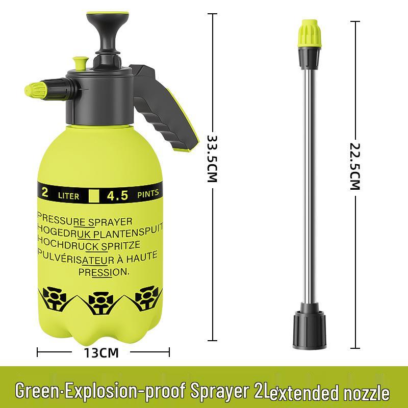 3L High-Capacity Watering Can with Manual Pump Sprayer for Home Use