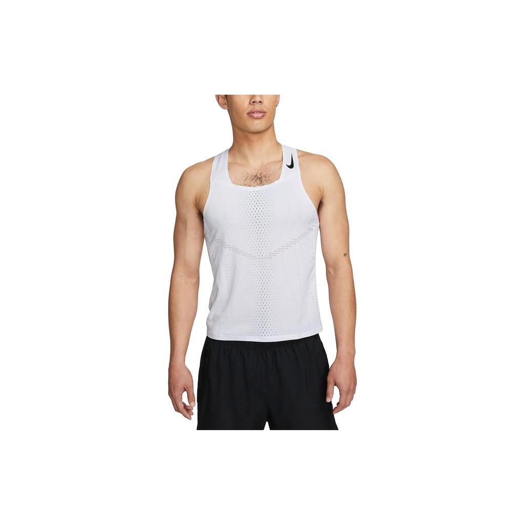 Nike Running Tank Tops Men's White Crew Neck Moderate Other DM4625-100