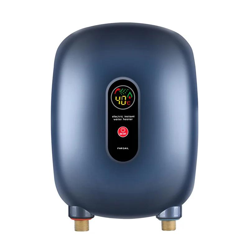 220V Fixed Frequency Water Heater Tankless Instant Water Heater Home Bathroom Kitchen Fast Heating