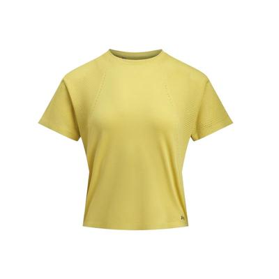 Seria Halo Prosty Dzianinowy Oddychający T-shirt z Okrągłym Dekoltem i Krótkim Rękawem Damskie Topy 6004017-729