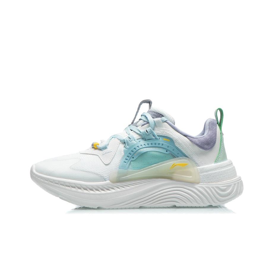 Li Ning Starfire Fabric Synthetic Leather Sports Shock Absorption Non-Slip Wear-Resistant Breathable Lightweight Low-Top Casual Shoes AGLR092-4