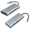 Type C to HDMI Laptop Dock with VGA, Gigabit Ethernet, USB 3.0, and SD/TF Card Reader