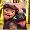 Dragon Theme Printed Blanket Perfect For Couch Bed Travel Outdoor Use Machine Washable Cozy Durable