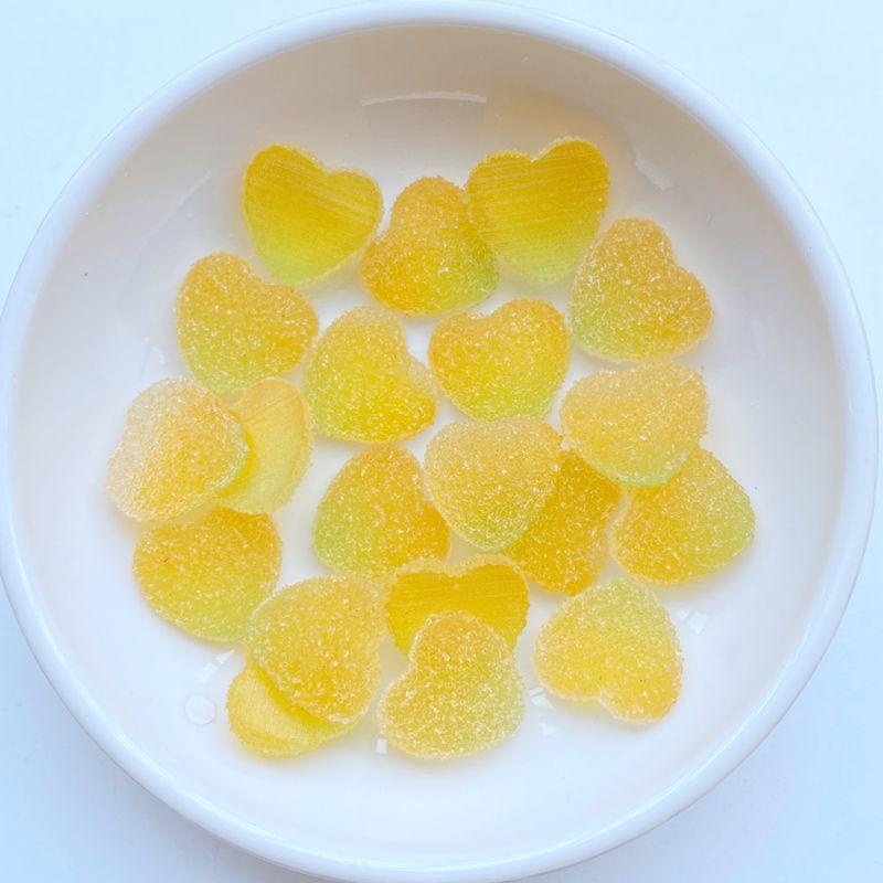 20Pcs New Cute Mini 16*17mm Bicolor Cardioid Flat Back Resin Cabochons Scrapbooking DIY Jewelry Craft Decoration Accessorie