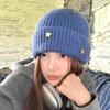 Ruth Hat Women's Winter Fashion Three-dimensional Star Knitted Wool Hat Women's Warm Pile Headhat Flap Cold Hat