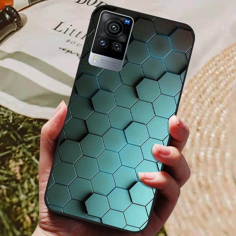 For Vivo X60 Pro Global Version Case Cat Wolf Painted Soft Silicone Phone Cases for Vivo X60 Pro Back Cover X60Pro V2046 Coque