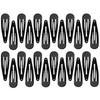 Multibrite Tic Tac Hair Clips for Women, Girls, Kids Pack of 24 Matte Black 5cm Medium Size Tik Tak Pin Clips, Korean Hair Accessories for Secure H