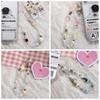 Phone Charms Beaded Phone Chain Star Pearl Mobile Lanyard Phone Strap  Women Girls