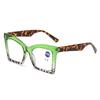 Fashion Reading Glasses for Women Men Large Frame Square Prescription Plus Diopters Unisex Oversized Anti-blue Presbyopia