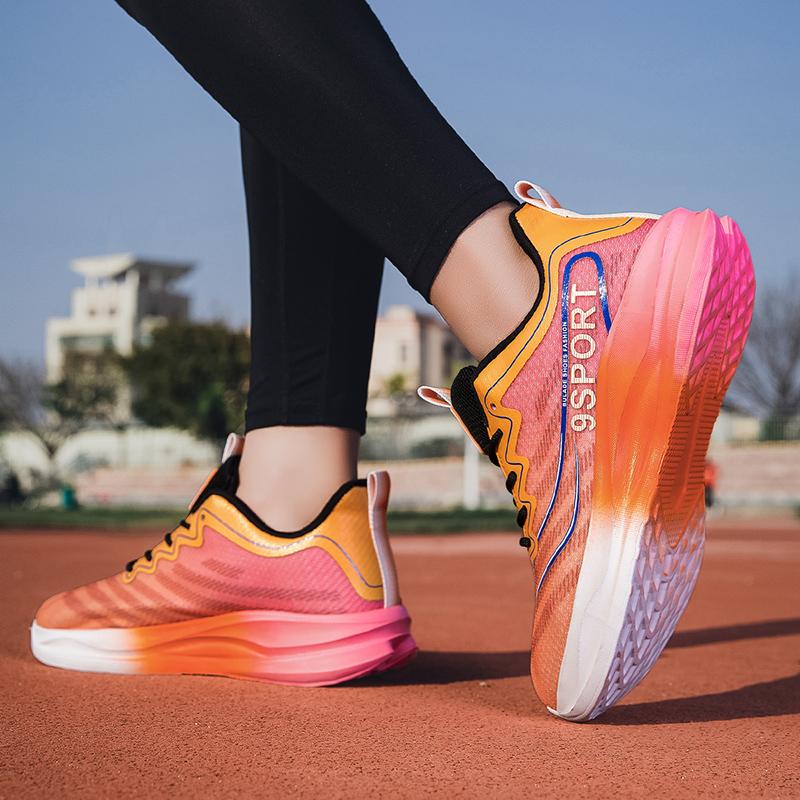 Men’s Contrast Color Sports Basketball Shoes Running Sneakers Shoes Students Over Sized Jogging Shoes