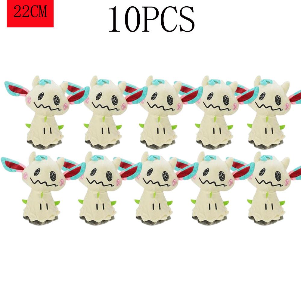 1/10 szt. Zestaw pluszowych zabawek Pokemonów z rodziny Eevee - Sylveon Umbreon Vaporeon Flareon Pikachu Wypchane Lalki Wykwintny Prezent Świąteczny dla Dzieci