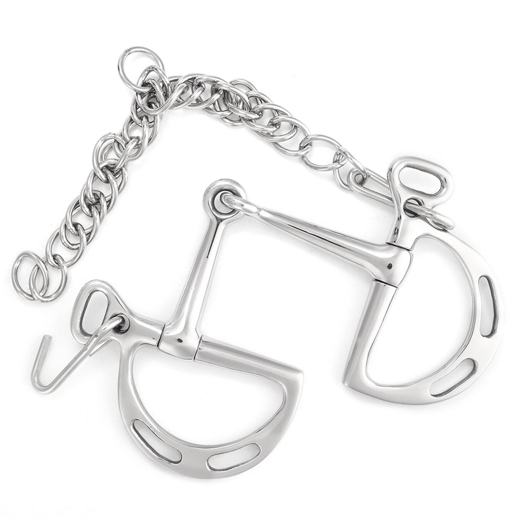 Stainless Steel kimberwicke Bit Solid Jointed Mouth Horse Chewing Mouth Roller(125mm)