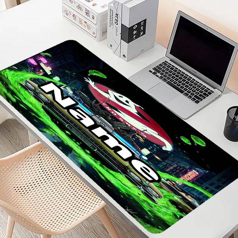Custom Name Personalized Ghostbusters Pattern Mousepad, Laptop PC Desk Mat, Decorative Desk Mat for Home Keyboard Pad Gift