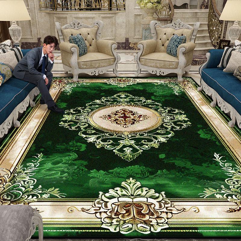 Velkoplošný Nádherný Koberec Obývací Pokoj Evropská Dekorace Konferenční Stolek Podložka na Podlahu Protiskluzový Ložnice Šatna Koberce Přizpůsobitelné
