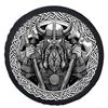 1pc Viking Warrior Emblem Themed Tire Cover Wheel Cover, Trendy Wheel Cover Tire Cover Wheel Protection Cover, Suitable For Mos