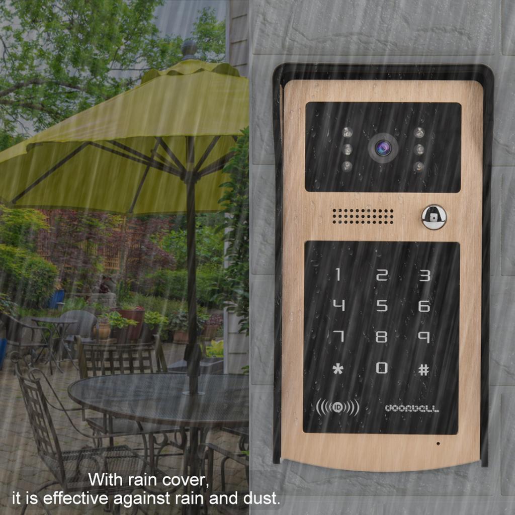 4,3 Zoll Farb-LCD Touch Videokamera Türklingel Gegensprechanlage Zutrittssystem