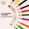 12/24 Colors Water Color Pencils Set High-End Professional Nail Art Colored Pencils Gift For Nail Art Enthusiast Nail Art Brush