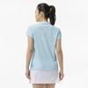 Tennis Wear Dry Aeroflow Game Shirt W Easy to Move Highly Breeze 2XL - In, Breathable, 62MAD710, Women's, Blue,