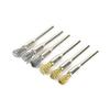 YFFSFDC Router Brushes, Pack of 40, Brush-Shaped Brass Wire Brushes and Steel Brushes with 2.35mm Shafts, Abrasive Brushes for Dremel Rotary Tools, Ac