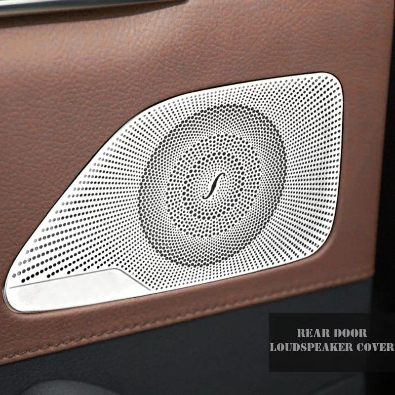 Dla Mercedes Benz Klasa S S320 S350 W222 14-21 Samochód Drzwi Głośnik Pad Pokrywa Głośnika Audio Ramka Dekoracyjna Naklejka Akcesoria