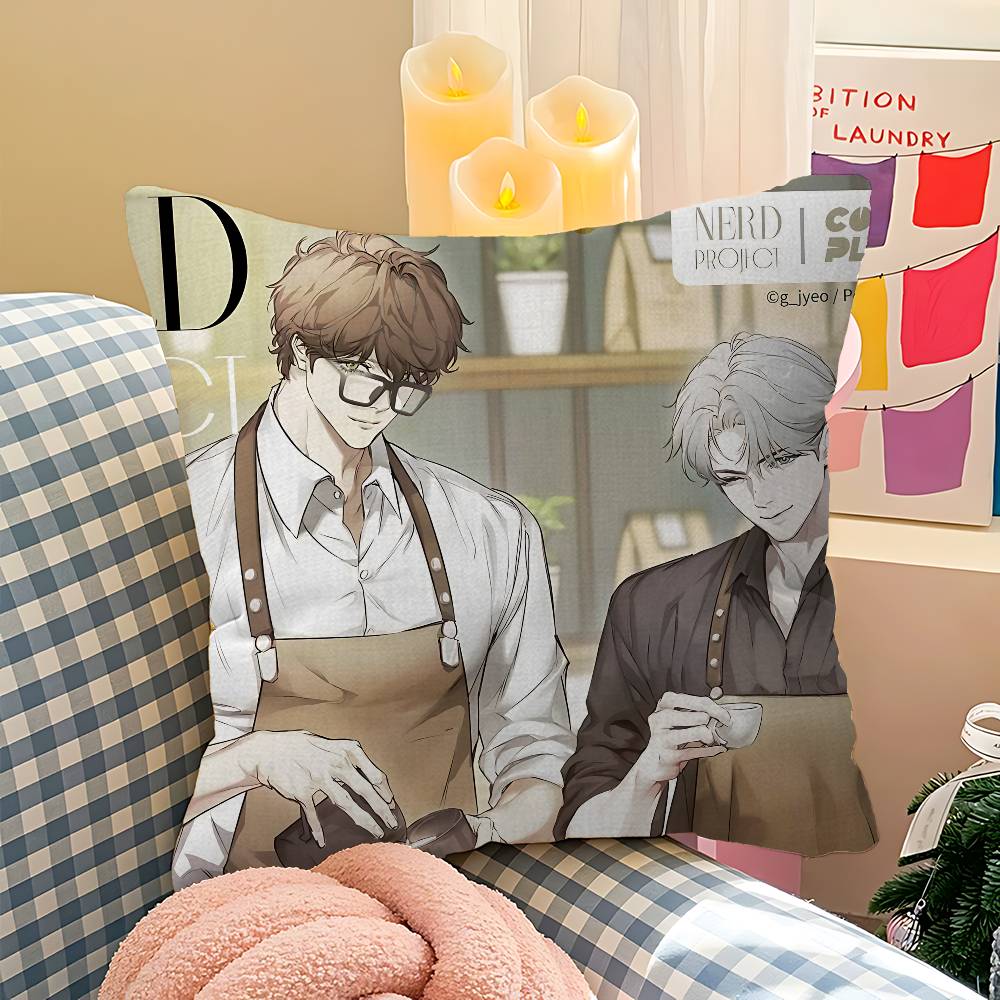 Nerd Project Bl Anime Cushion Cover Inches Farmhouse Decor Home Throw Pillow Covers For Couch Decorations