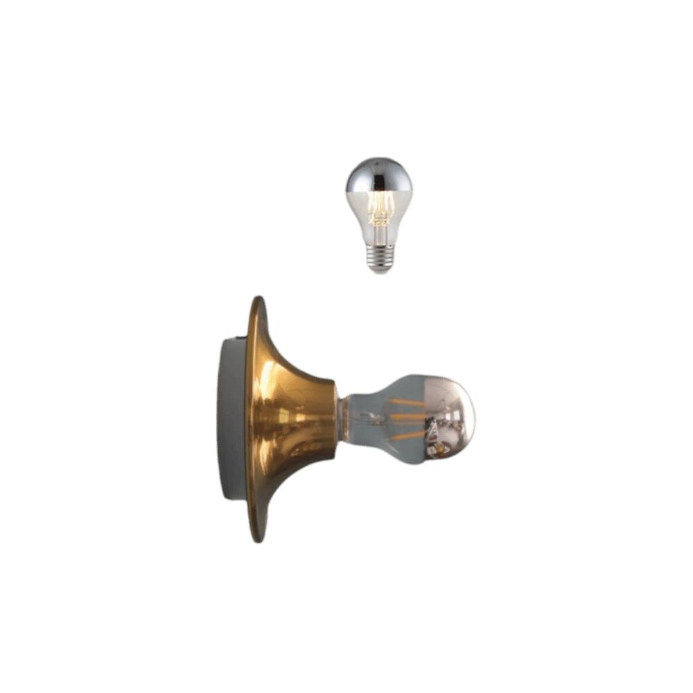 

Vintage Style Retro UFO Wall Lamp Nordic Design Medieval Inspired Decorative Wall Light Nostalgic Decor Simple Style коричневый