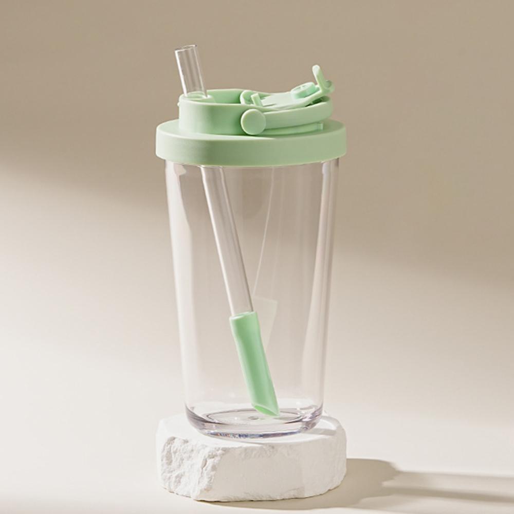 710ml Tritan Straw Tumbler For Boba Tea / Smoothies / Beer Wide Mouth Telescopic Straw (BPA Free, FDA Certified)