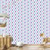 Leaves Wallpaper White and Blue for Living Room and Bedroom 50x1000