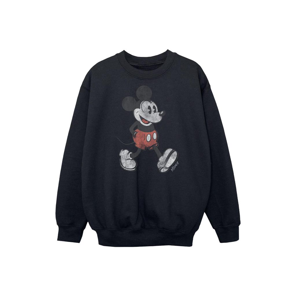 Disney Boys Walking Mickey Mouse Cotton Sweatshirt