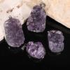 Amethyst Crystal Irregular Shape Pendant Charm Jewelry Accessories
